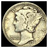 1921 Silver Mercury Dime LIGHTLY CIRCULATED