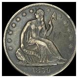 1859-O Silver Half Dollar NICELY CIRCULATED