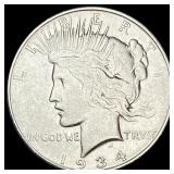 1934 Silver Peace Dollar NEARLY UNCIRCULATED