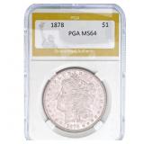 1878 Morgan Silver Dollar PGA MS64