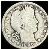 1896-O Silver Barber Quarter NICELY CIRCULATED