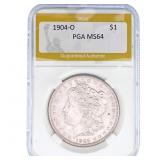 1904-O Morgan Silver Dollar PGA MS64