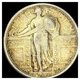 1917 Type 1 Standing Liberty Quarter ABOUT UNCIRCU