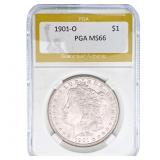 1901-O Morgan Silver Dollar PGA MS66