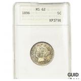 1896 Liberty Victory Nickel ANACS MS62