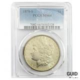 1878-S Morgan Silver Dollar PCGS MS64