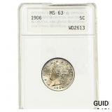 1906 Liberty Victory Nickel ANACS MS63