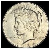 1934-D Silver Peace Dollar CHOICE BU