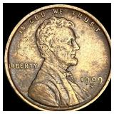 1909-S Lincoln Wheat Cent NEARLY UNCIRCULATED