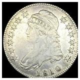 1810 Capped Bust Half Dollar ABOUT UNCIRCULATED