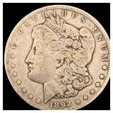 1892-CC Silver Morgan Dollar ABOUT  UNCIRCULATED