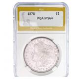 1878 Morgan Silver Dollar PGA MS64