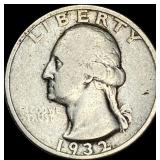 1932-D Silver Washington Quarter LIGHTLY CIRCULATE
