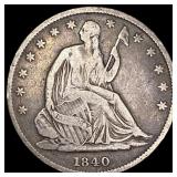 1840-O Silver Half Dollar LIGHTLY CIRCULATED
