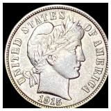 1915 Barber Dime CLOSELY UNCIRCULATED