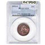 1932-S Washington Silver Quarter PCGS VF30