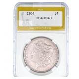 1904 Morgan Silver Dollar PGA MS63