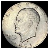 1971-S Eisenhower Silver Dollar CHOICE AU