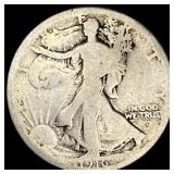 1916-S Silver Walking Liberty Half Dollar NICELY C
