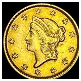 1851 Gold $1 Liberty Head Type 1 CLOSELY UNCIRCULA