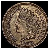 1863 Indian Head Cent NEARLY UNCIRCULATED