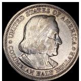 1893 Silver Columbian Half Dollar CLOSELY UNCIRCUL