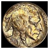 1937-S Nickel Five Cents Buffalo UNCIRCULATED