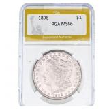 1896 Morgan Silver Dollar PGA MS66