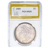 1900 Morgan Silver Dollar PGA MS66