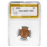 1910 Wheat Cent PGA MS67+ RED