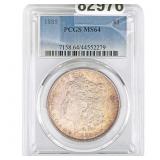 1885 Morgan Silver Dollar PCGS MS64