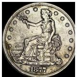 1877-S Silver Trade Dollar NEARLY UNCIRCULATED
