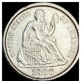 1888 Seated Liberty Dime CLOSELY UNCIRCULATED
