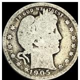 1905 Barber Silver Quarter NICELY CIRCULATED