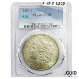 1888-S Morgan Silver Dollar PCGS AU58