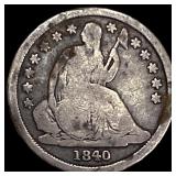 1840-O Silver Seated Liberty Dime NICELY CIRCULATE