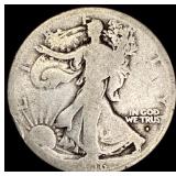 1916-S Silver Walking Liberty Half Dollar NICELY C