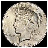 1928 Silver Peace Dollar CLOSELY UNCIRCULATED