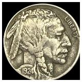 1924 Buffalo Nickel NEARLY UNCIRCULATED