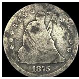 1875-S Silver Twenty Cent Piece NICELY CIRCULATED