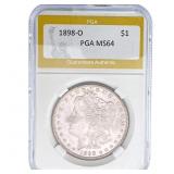 1898-O Morgan Silver Dollar PGA MS64