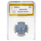 2000-S Toned Maryland Statehood Quarter PGA PF70