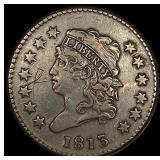 1813 Classic Head Large Cent NEARLY UNCIRCULATED