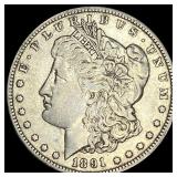 1891 Morgan Silver Dollar ABOUT UNCIRCULATED
