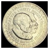 1953-S Silver Half Dollar Booker T. Washington/Car