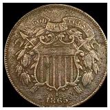 1865 Two-Cent Piece HIGH GRADE