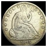 1875-S Silver Half Dollar LIGHTLY CIRCULATED