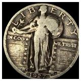 1927-S Silver Standing Liberty Quarter  LIGHTLY C