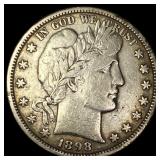 1898-O Silver Barber Half Dollar LIGHTLY  CIRCULA