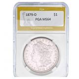 1879-O Morgan Silver Dollar PGA MS64